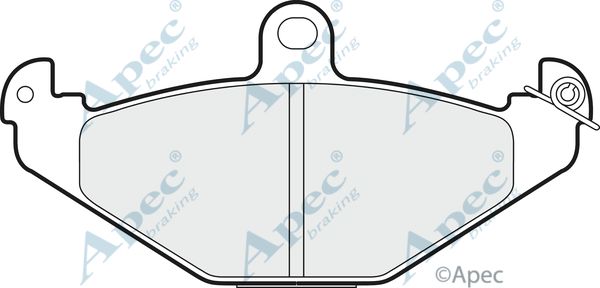 APEC BRAKING Piduriklotsi komplekt,ketaspidur PAD749